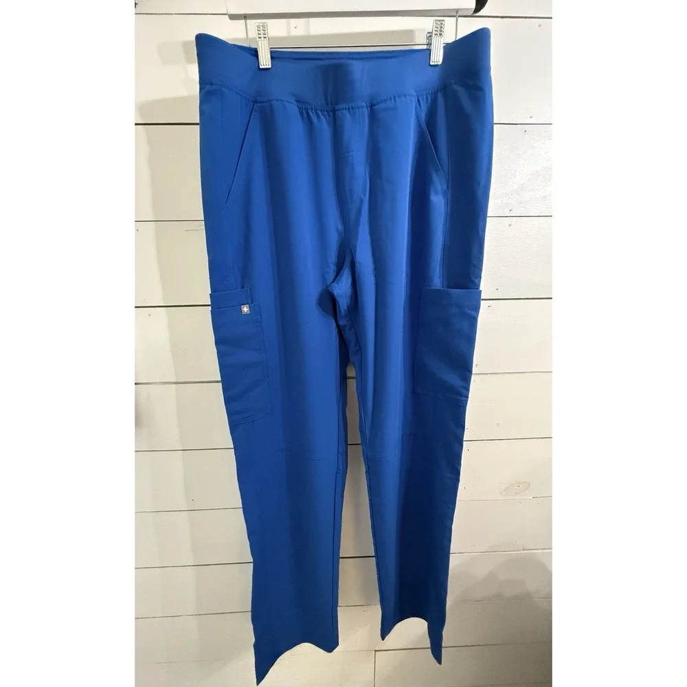 Figs Mens Royal Blue Axim 2.0 Cargo Scrub Pants Large‎ New With Tags